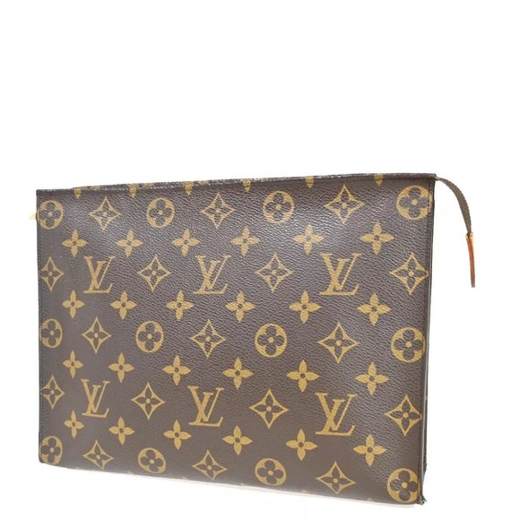 authenticity guaranteed LOUIS VUITTON Poche Toilette Clutch Pouch Bag - Picture 1 of 13